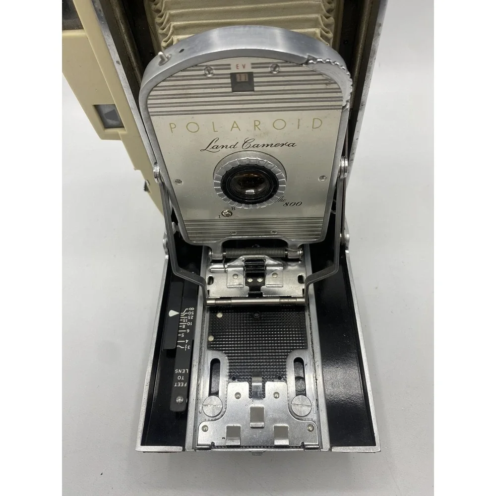 Polaroid 1950's Land Instant Camera Vintage Model The 800 Folding Gray Untested